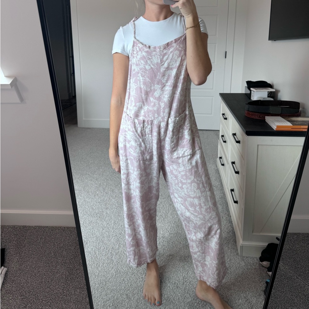 Cotton On Pink Floral Jumpsuit